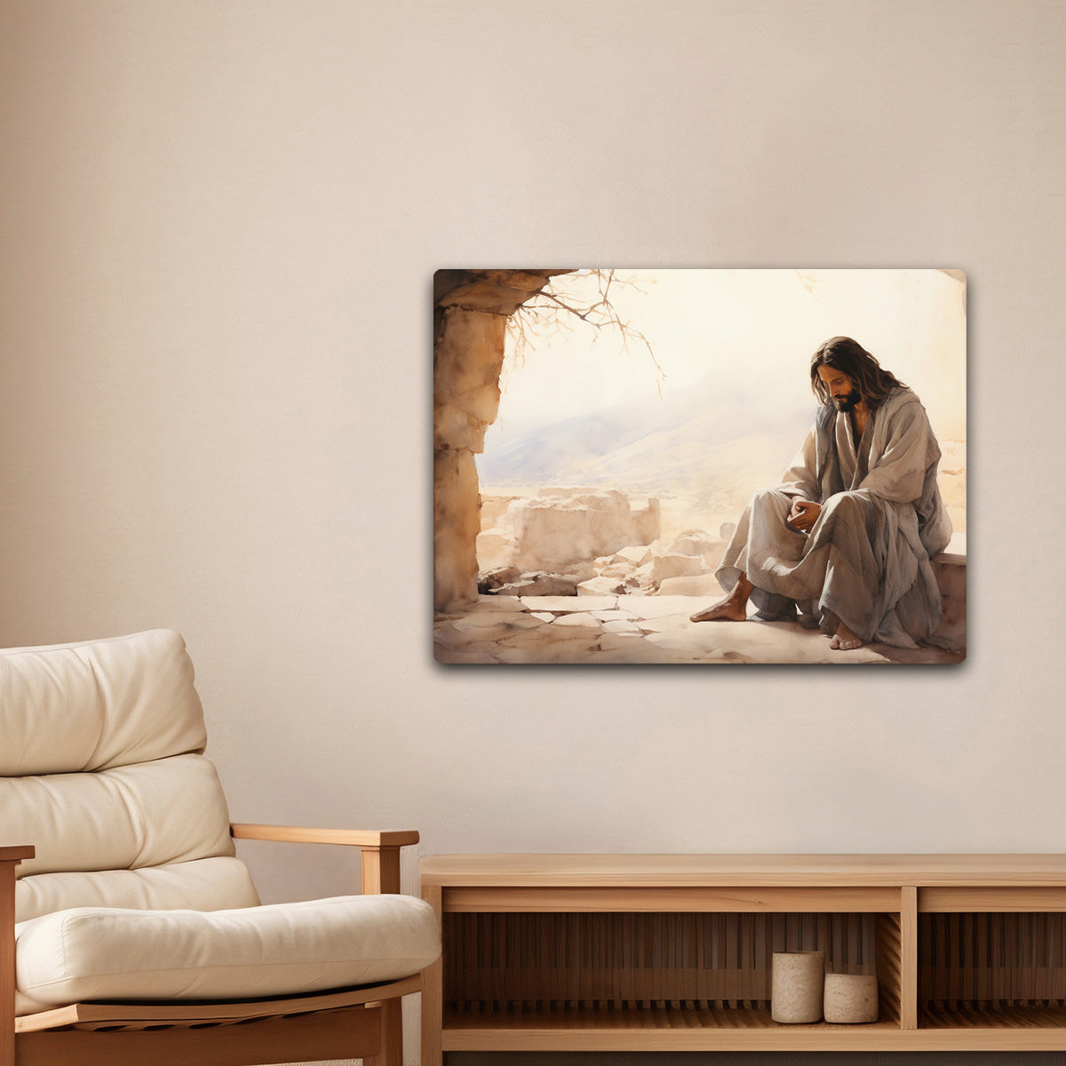 Jesus Divine Reflection HD Metal Wall Art