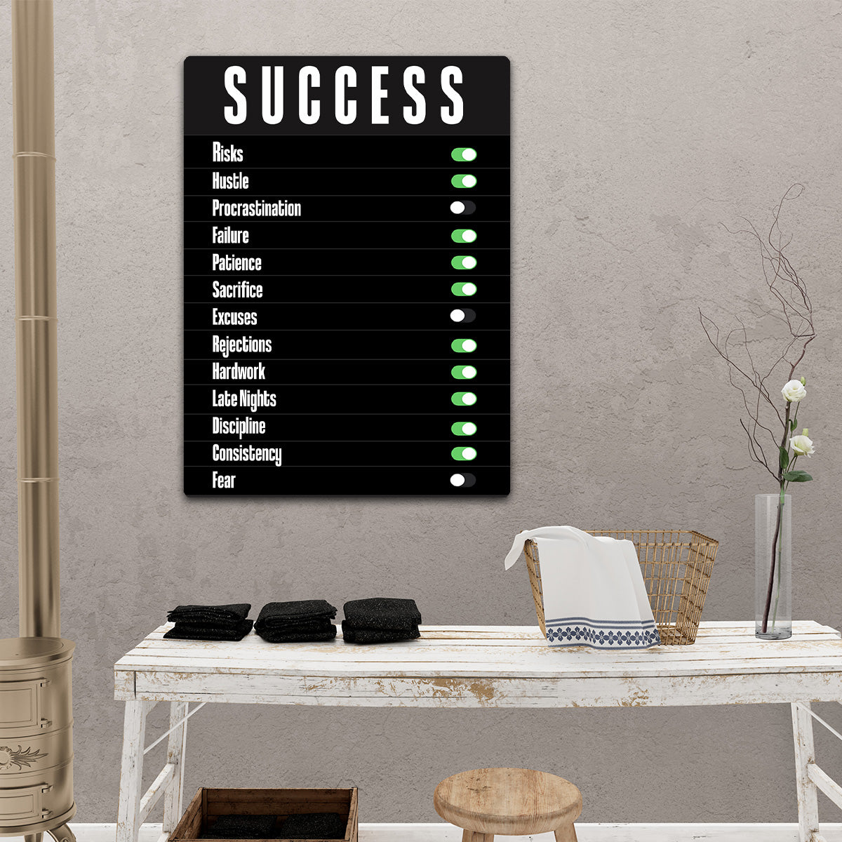 Success II HD Metal Wall Art