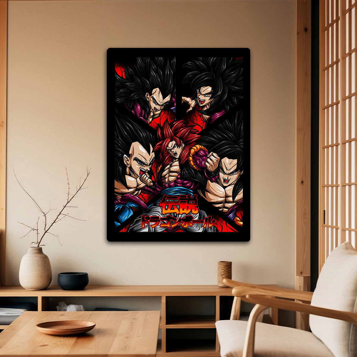 Training with Masters – Dragon Ball HD Metal Wall Art