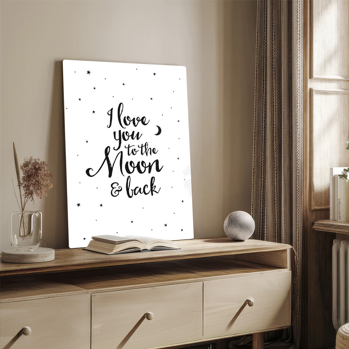 Love You to the Moon HD Metal Wall Art