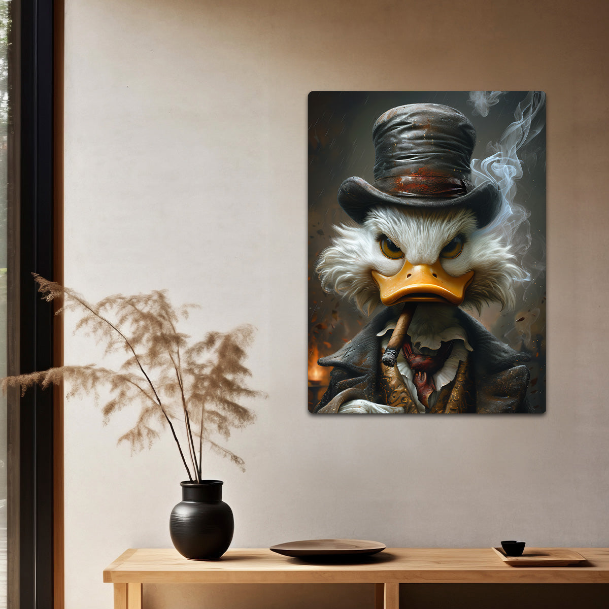 Iconic Donald Duck: HD Metal Wall Art