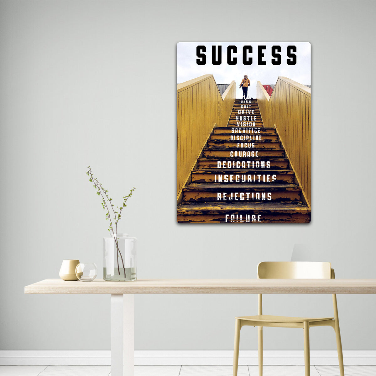 Success III HD Metal Wall Art