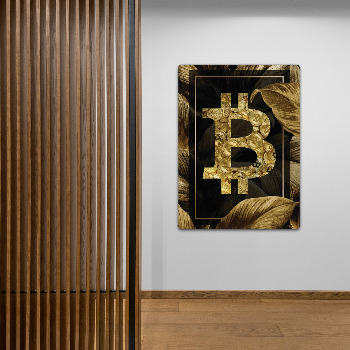 Digital Gold: Bitcoin HD Metal Wall Art