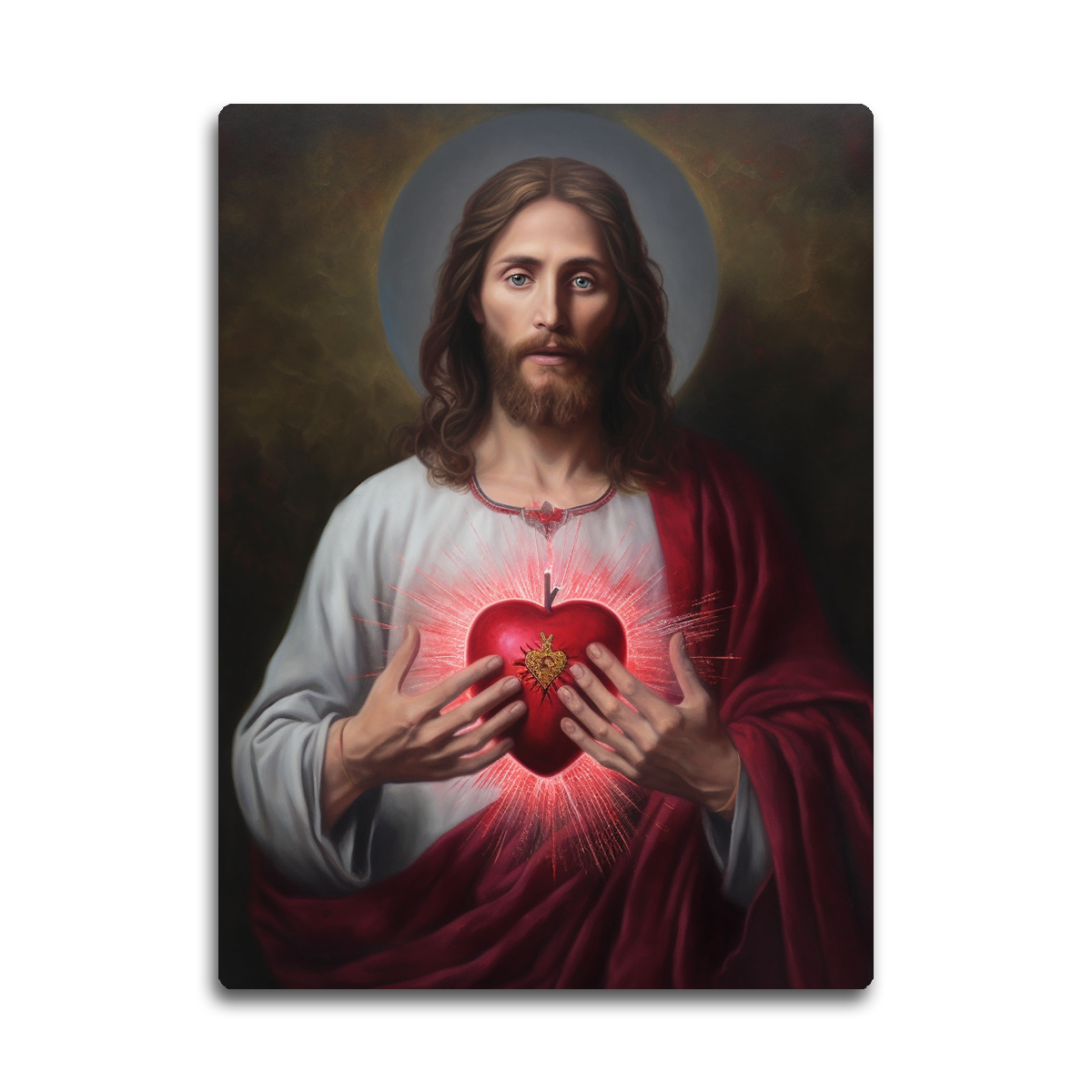 Sacred Heart of Jesus: Divine Love HD Metal Wall Art