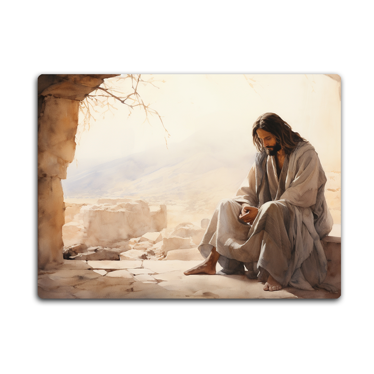 Jesus Divine Reflection HD Metal Wall Art