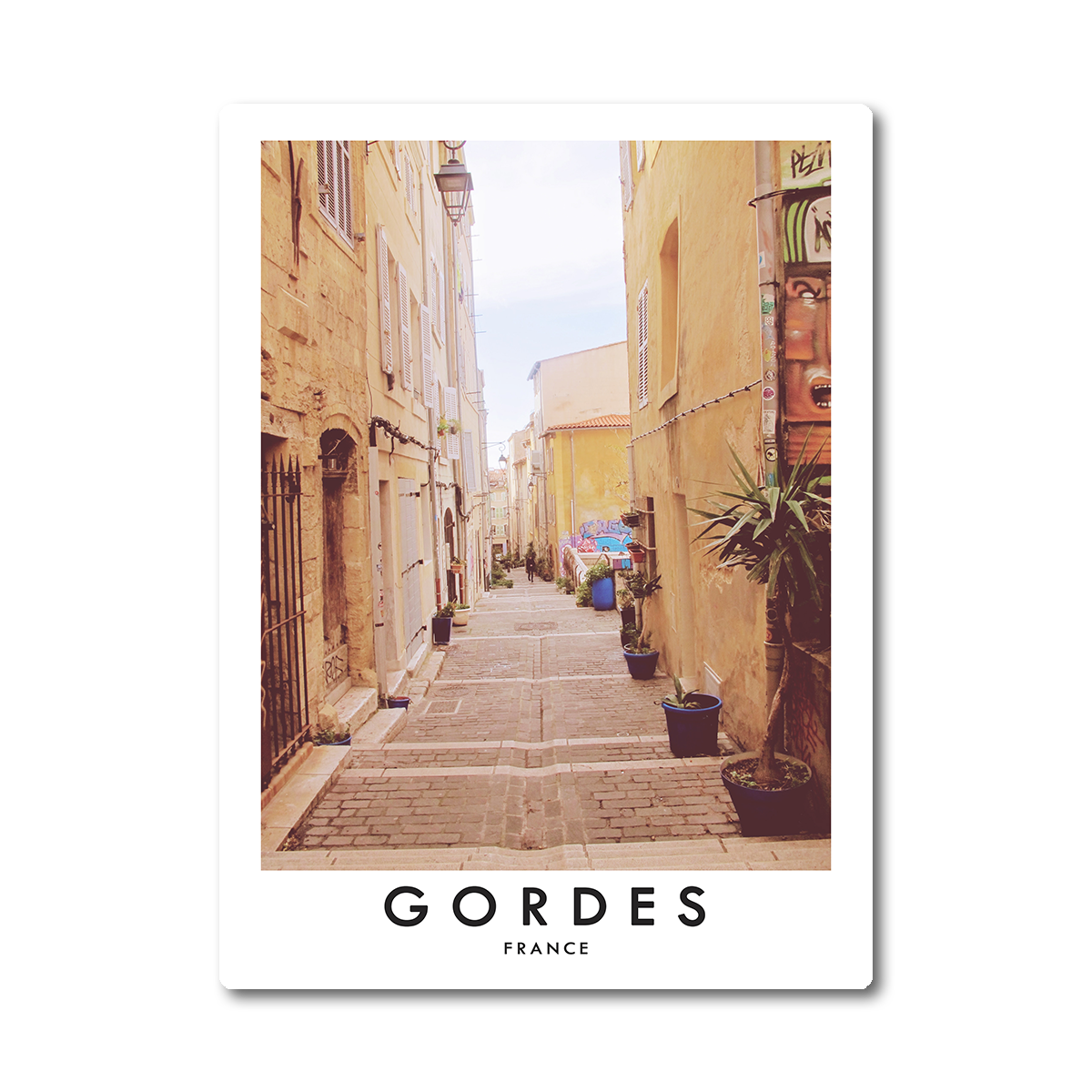 Enchanting Gordes: HD Metal Wall Art