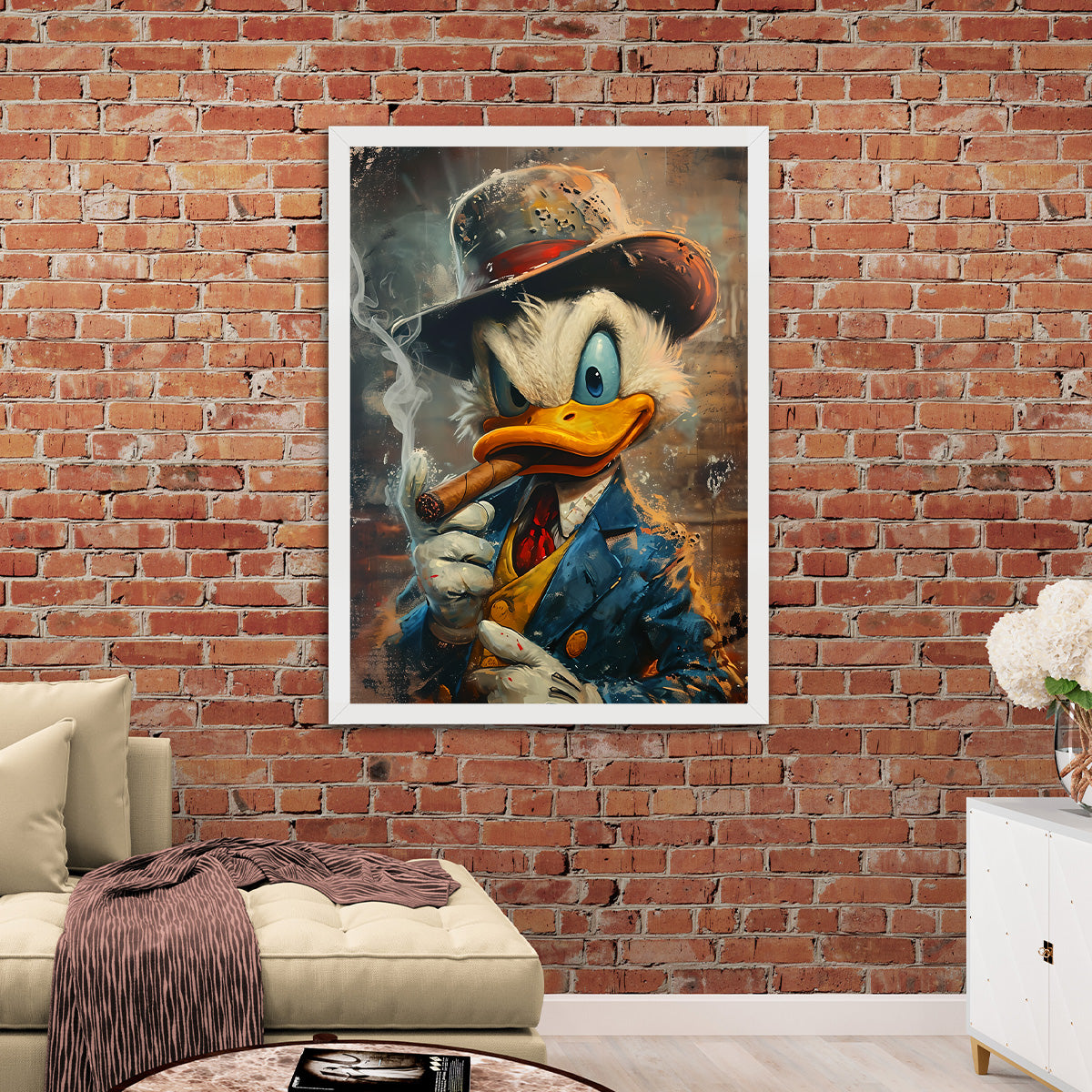 Donald Duck Delight: HD Metal Wall Art