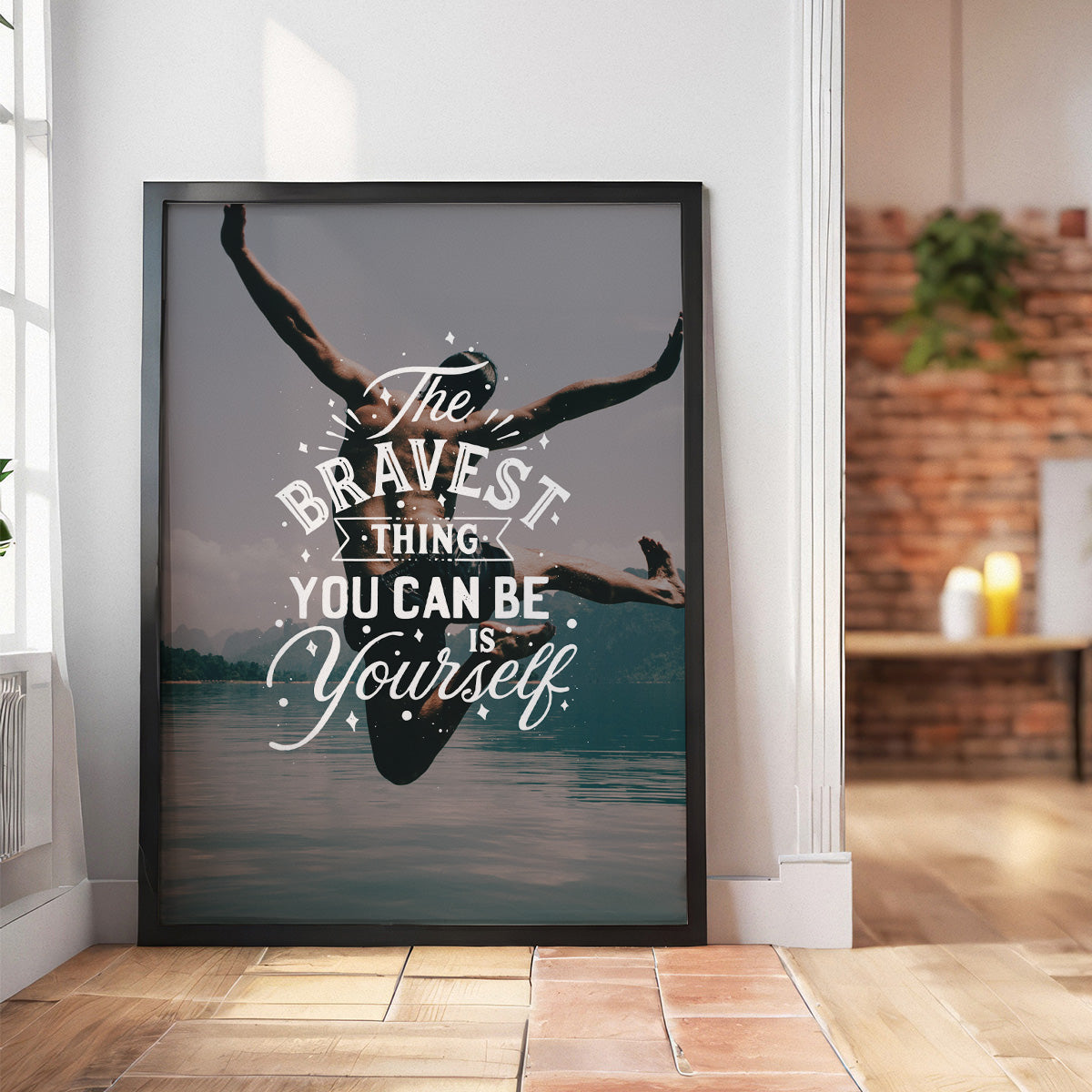 The Bravest Thing is You Can Be Your Self HD Metal Wall Art