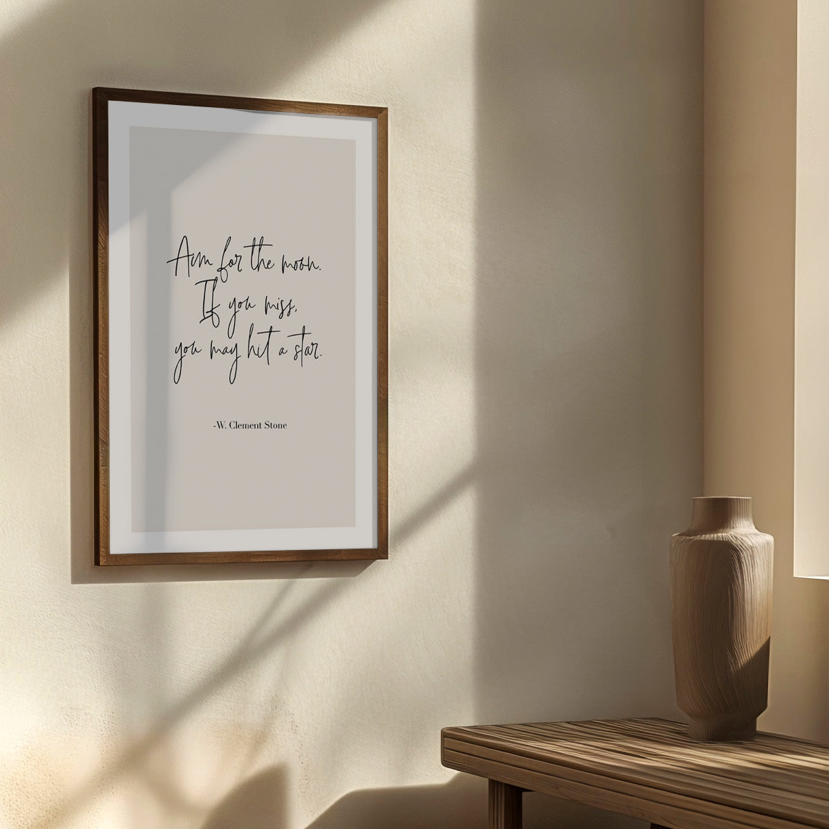 Aim For the moon HD Metal Wall Art