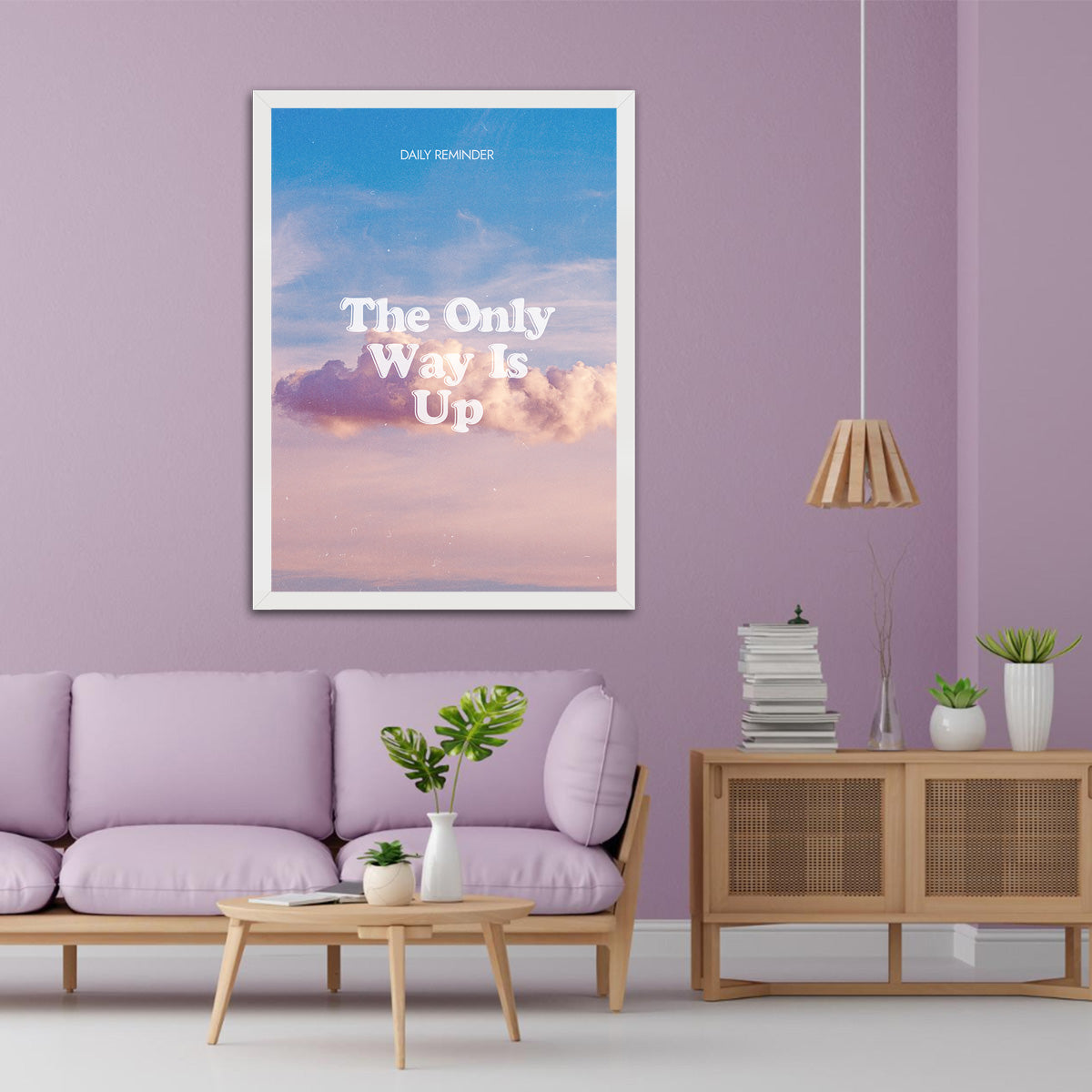 The Only Way is Up HD Metal Wall Art