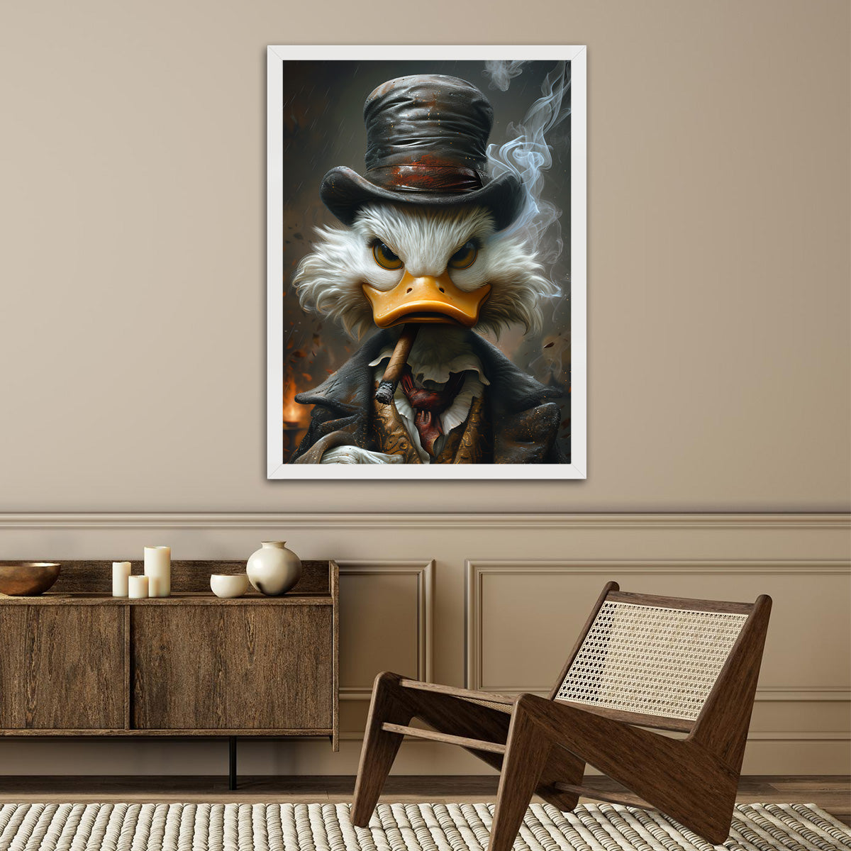 Iconic Donald Duck: HD Metal Wall Art