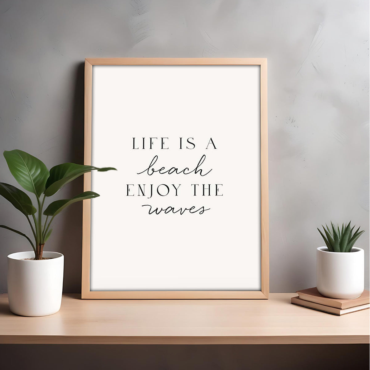 Life is a beach HD Metal Wall Art