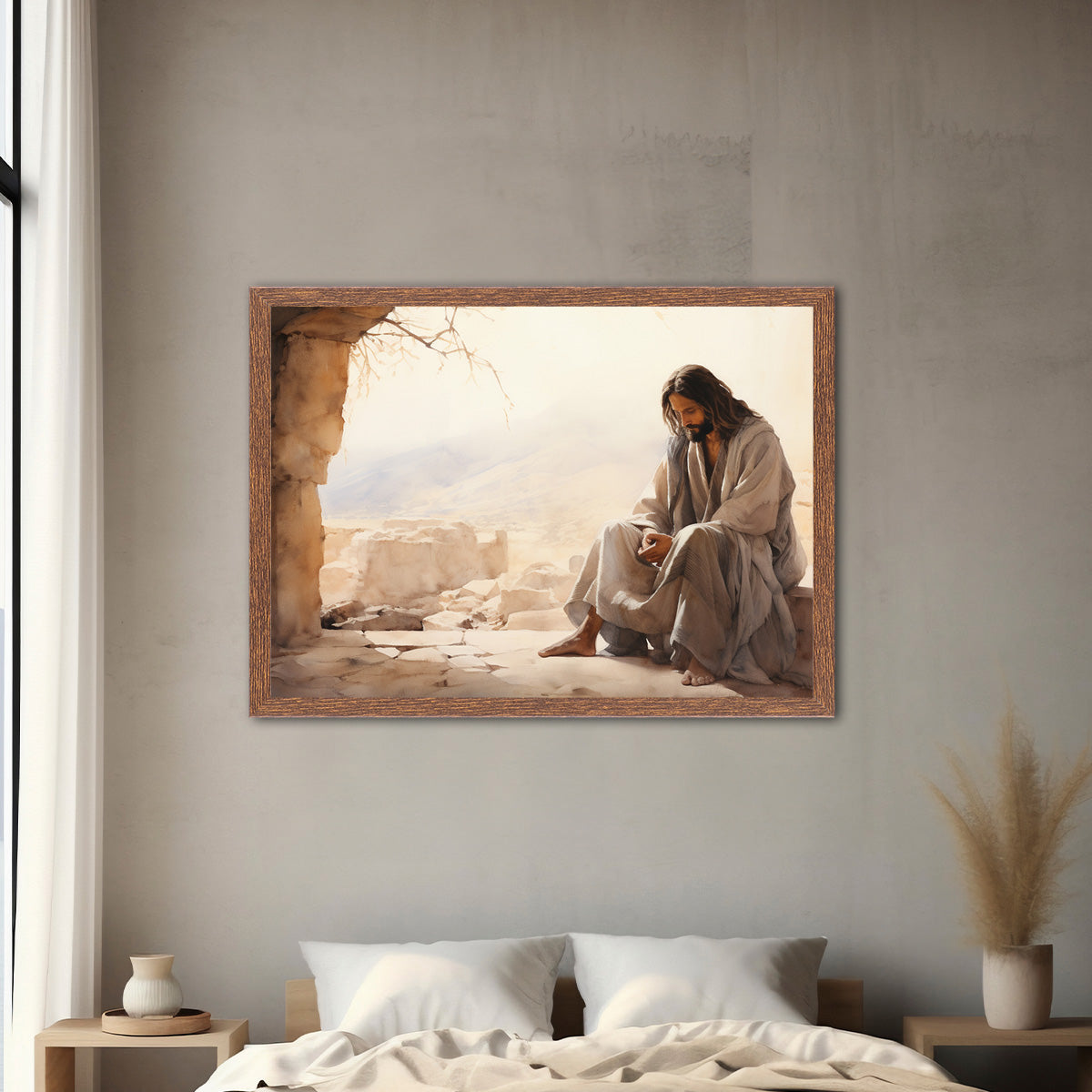 Jesus Divine Reflection HD Metal Wall Art