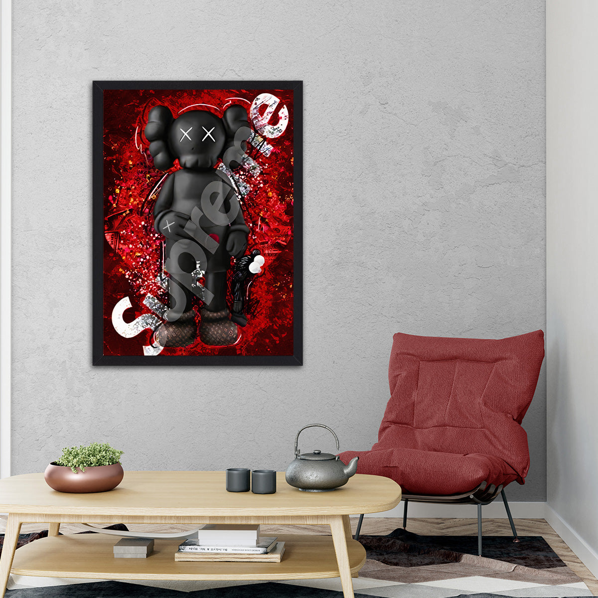 Supreme Robot: Futuristic HD Metal Wall Art