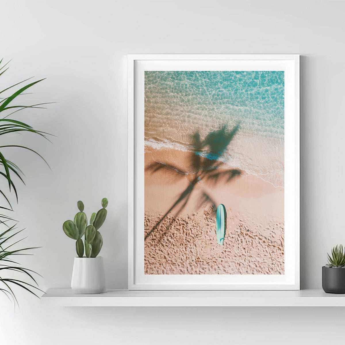 Seaside Escape: HD Metal Beach Wall Art"