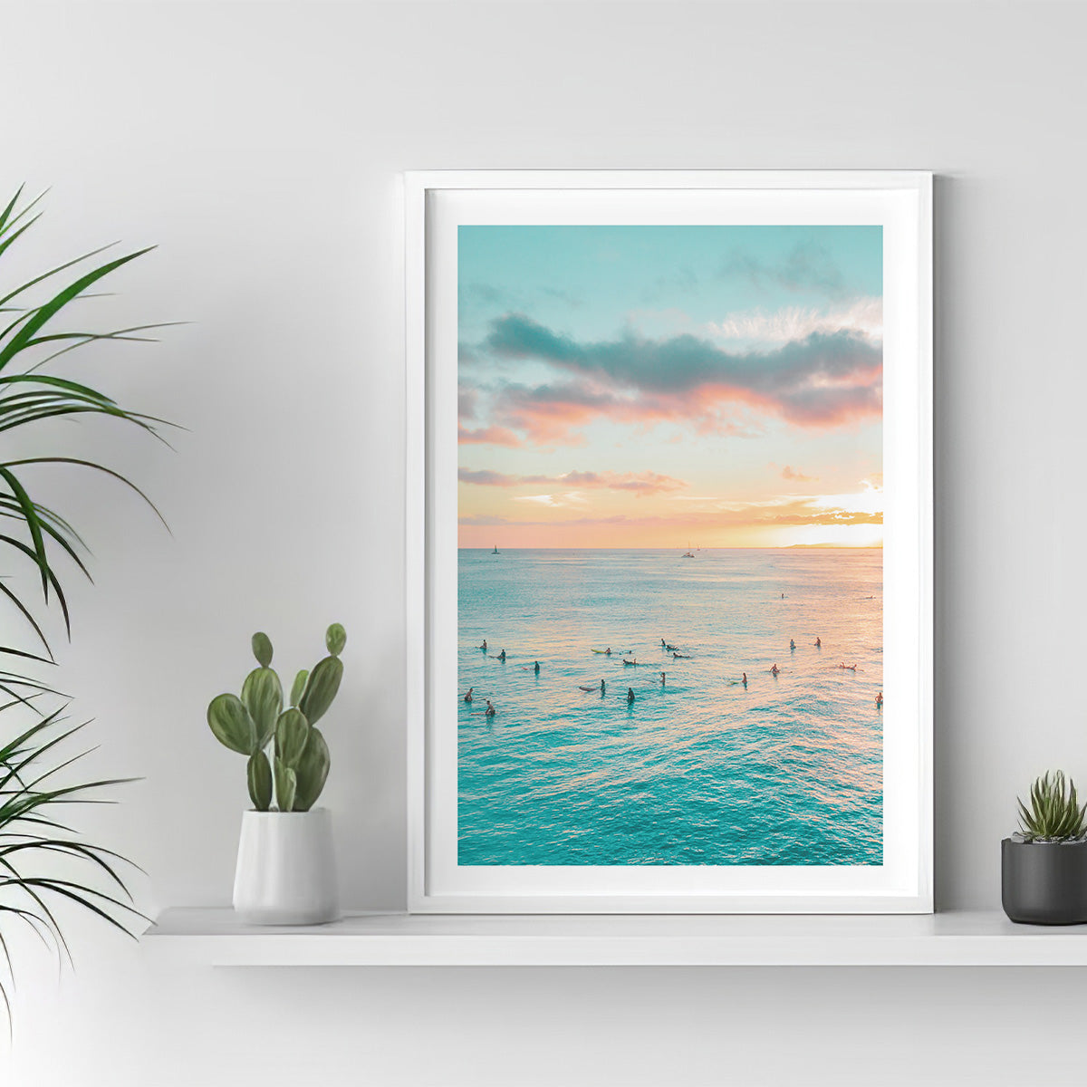 Tranquil Shores: HD Metal Beach Wall Art