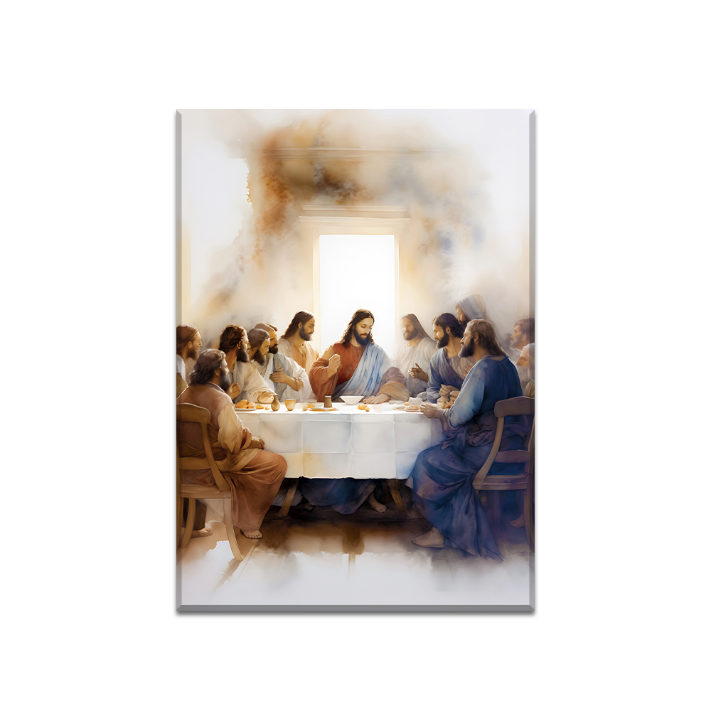 Sacred Meal The Last Supper - Acrylic Wall Art