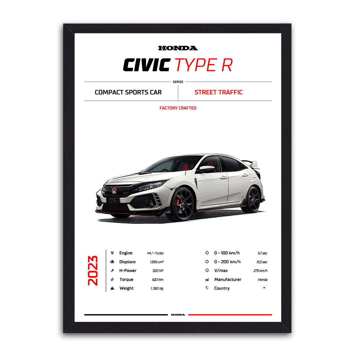 Honda Civic Type R - Street Racer Spirit - PixMagic