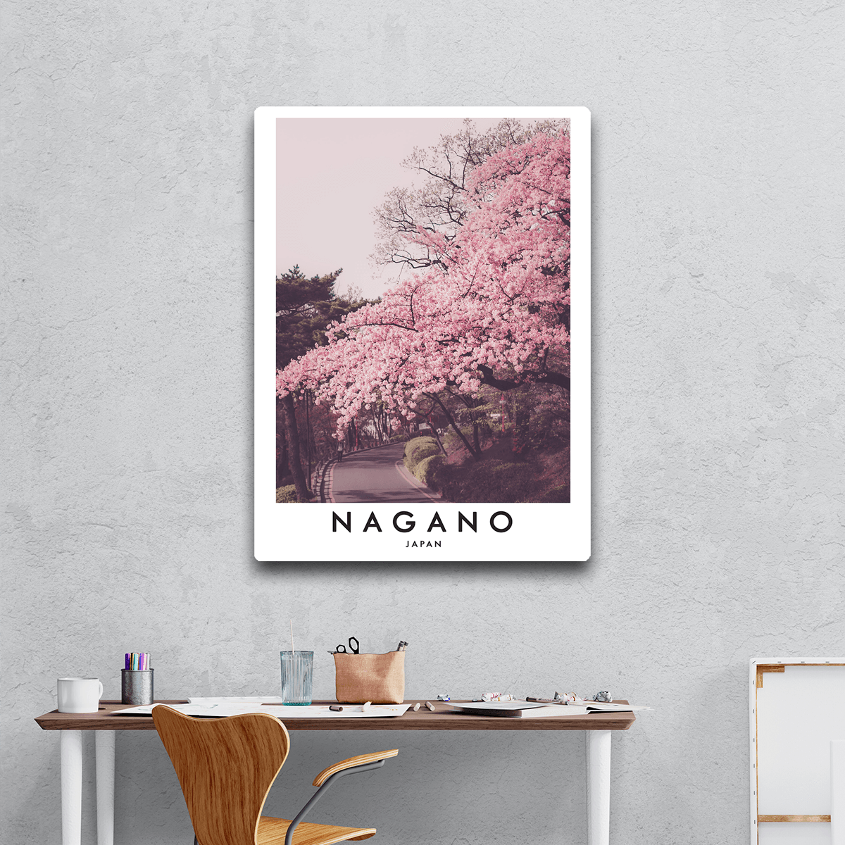 Nagano Blossom Path - PixMagic