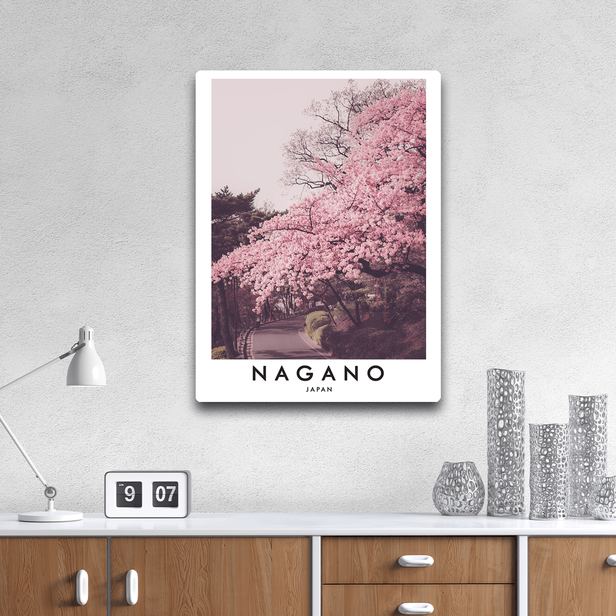 Nagano Blossom Path - PixMagic