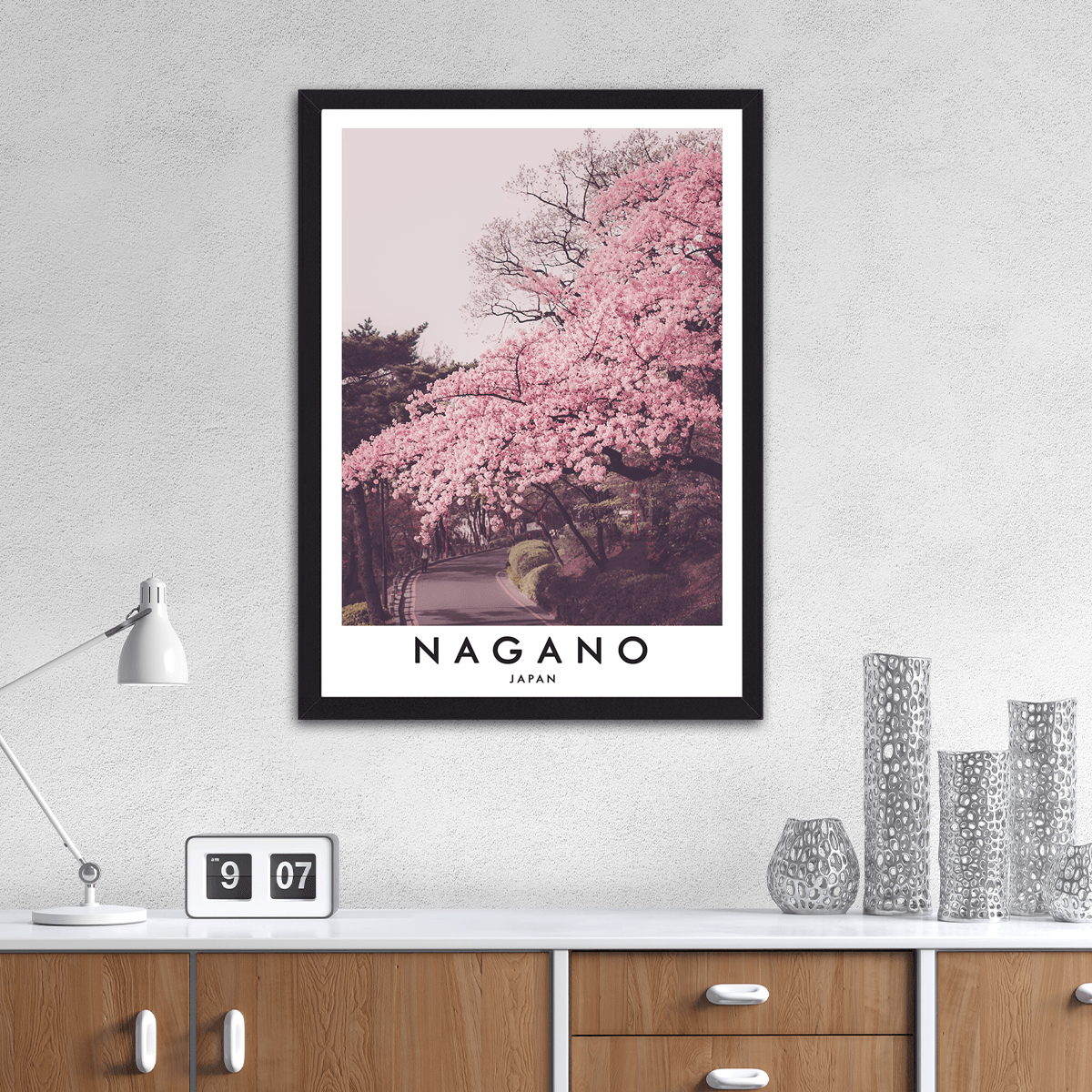 Nagano Blossom Path - PixMagic